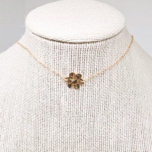 Brand New Free People 14k Gold Fill Flower Choker